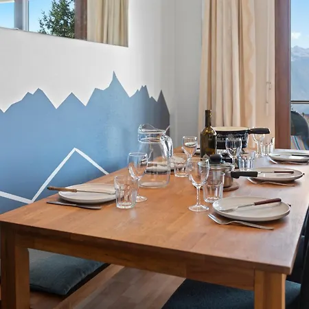 Crans-montana, 5 Pers, Balcon Vue Et Parking Privé Apartamento *