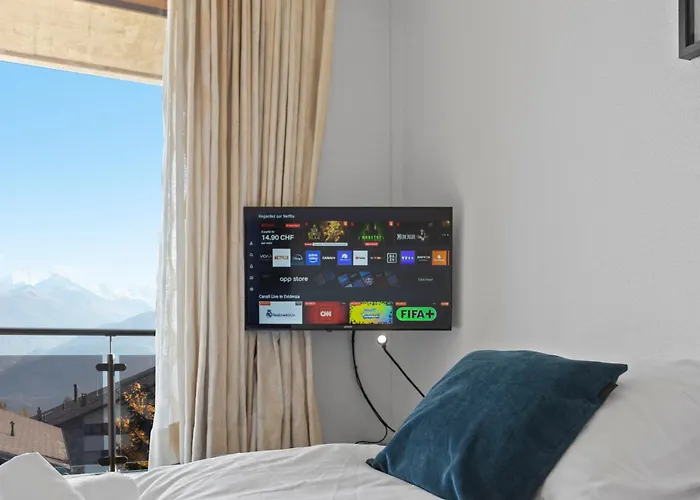 Crans-montana, 5 Pers, Balcon Vue Et Parking Prive Crans-Montana